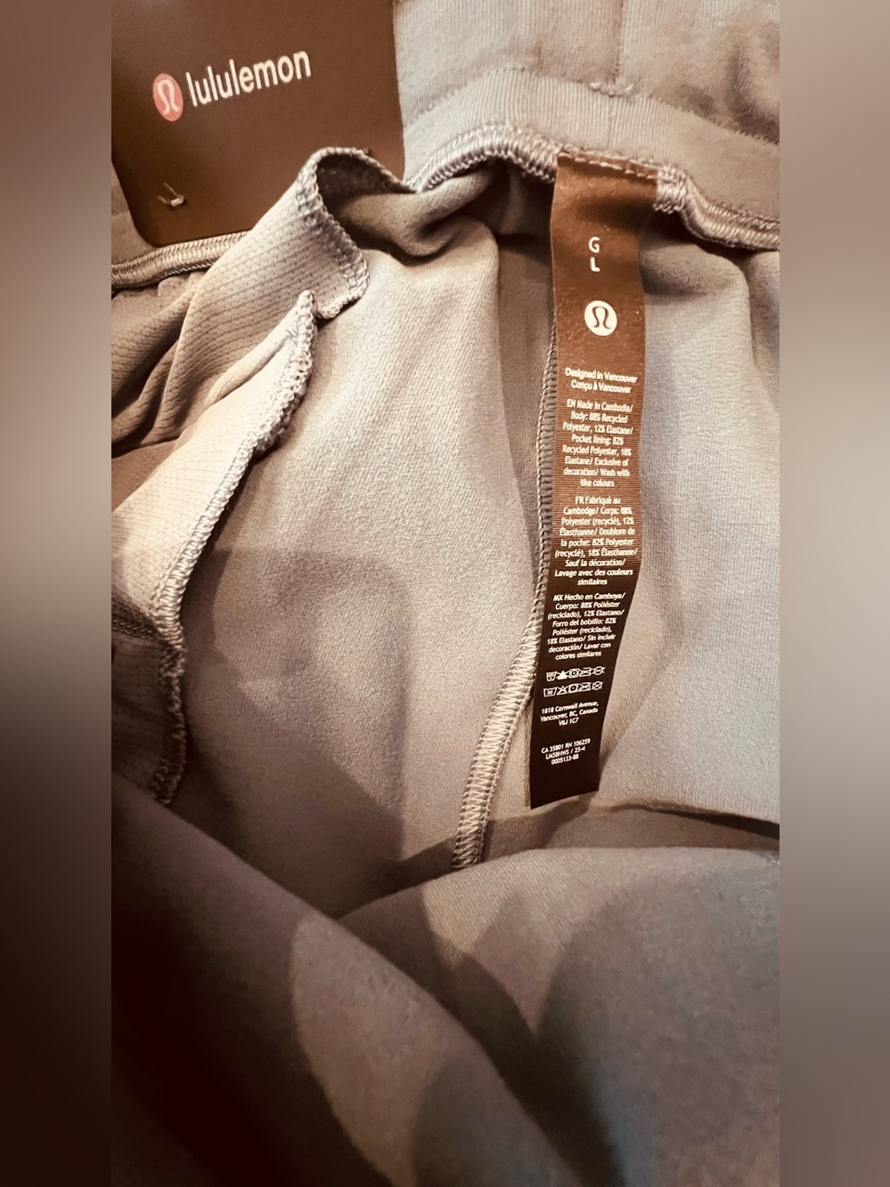 Lululemon Heavyweight Soft Jersey Relaxed-Fit Jogger Tall Steel Blue Men’s L NWT - Picture 10 of 11